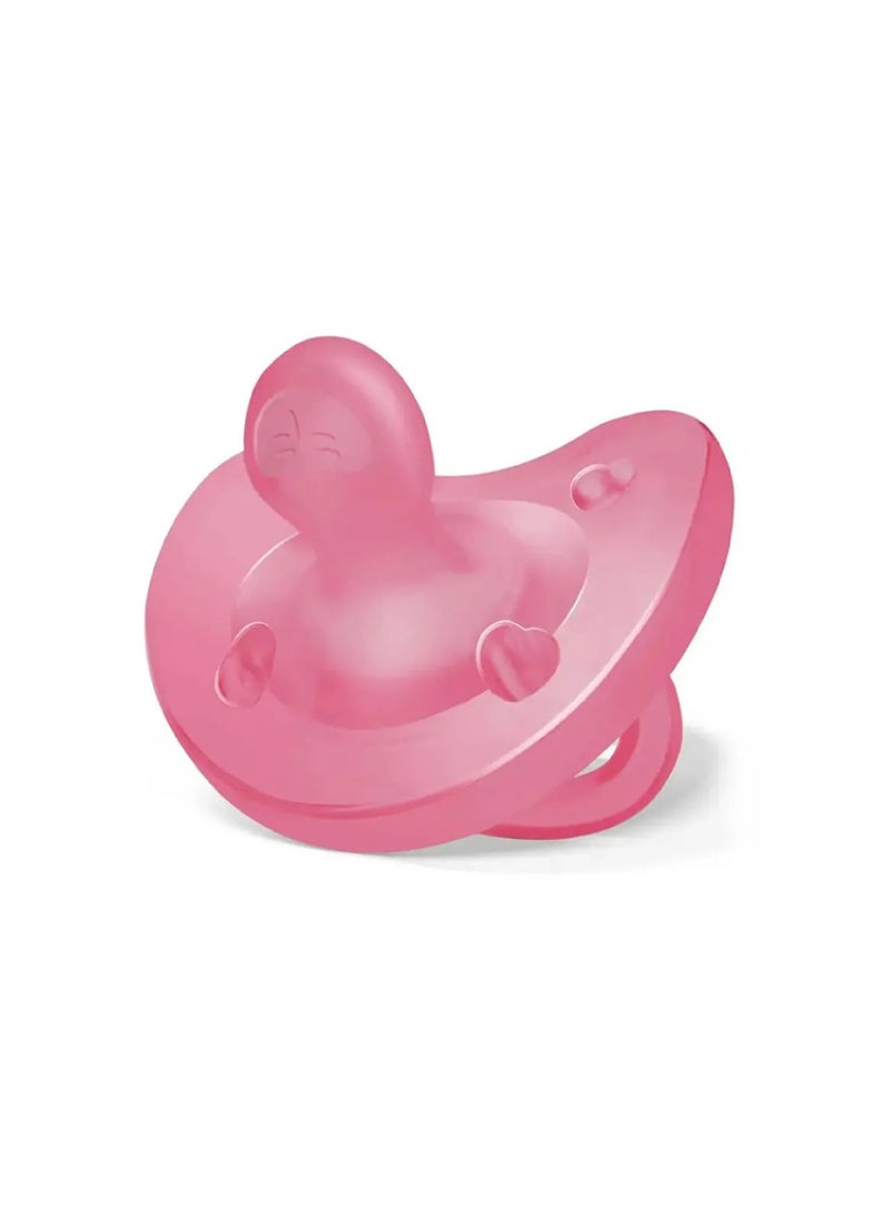 Chicco سكاتة شيكو فيزيوفورما من السيليكون الناعم 16-36 شهر (1 قطعة)، وردي - Image 1